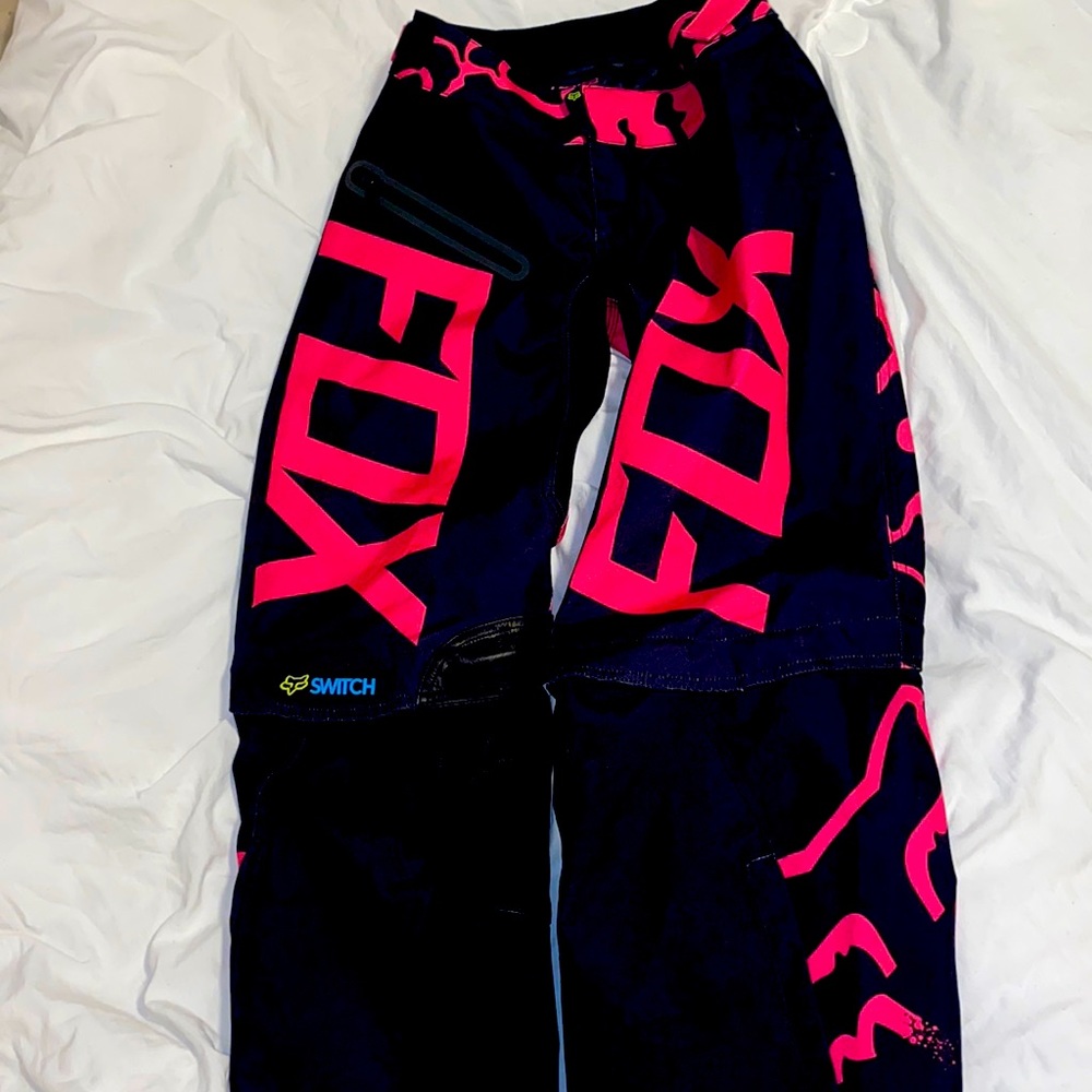 Pink fox riding pants!
